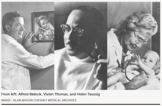 Picture of Dr. Alfred Blalock, Helen Taussig and Vivien Thomas