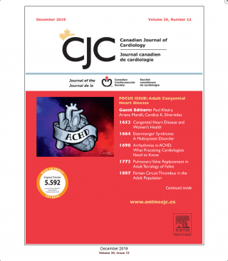 ACHD focus in December edition of Canadian Journal of Cardiology